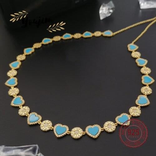 New luxury shiny zircon 925 silver love adjustable necklace women noble and elegant fashion jewelry Monaco boutique gift
