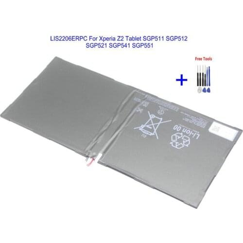 1x 6000mAh LIS2206ERPC Battery For Sony Xperia Tablet Z2 SGP541CN SGP511 SGP512 SGP521 SGP541 SGP551 + Repair Tools kit