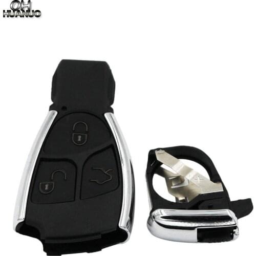 3+1/4 Button Modified Remote Key Shell Case Smart Car Key Housing Cover for Mercedes-Benz C230 CL500 E320 S430 S500 Bright Side