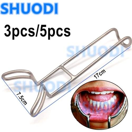 3pcs/5pcs Dental Mouth Gag Opener Implant Vestibulum Retractor T shape Retractor Dentist Surgical Instrument lower mandible