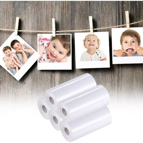 5PCS Thermal Printing Paper Photo Print Paper Rolls for Kids Instant Print Camera
