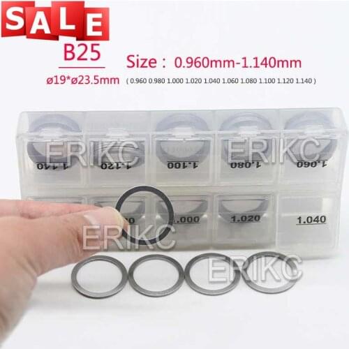 50Pcs/Lot B25 0.96mm-1.14mm Fuel Injector Nozzle Shims Adjust Washer for Bosch Gasket