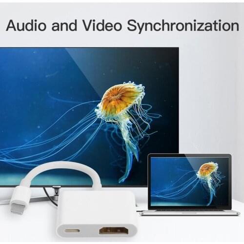 8Pin to Digital AV Adapter for iPhone iPad to HDMI-compatible 1080P TV Connector Cord Cable For Lightning Converter