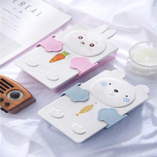 900ML Healthy Material Lunch Box Cartoon 3D Food Storage Container Bento Lunchbox Dinnerware for Kids Student