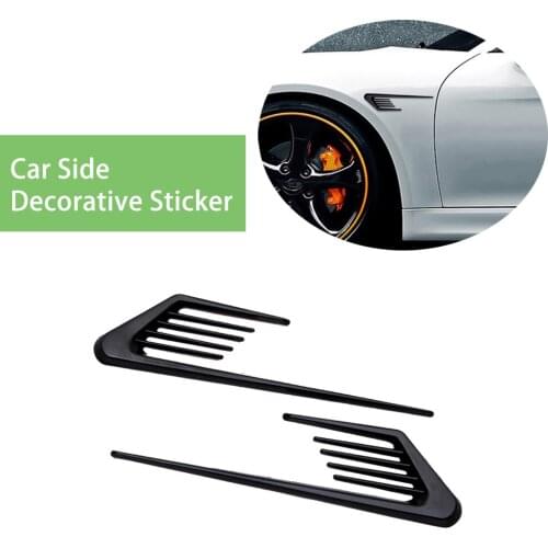 Side air outlet sticker For All Car Side Mesh Cover Simulation Shark Gills Decoration Sticker Universal Car Styling Accessories
