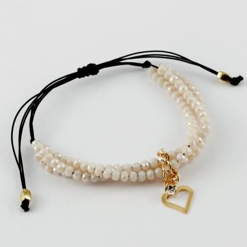 3'lü Crystal Bracelet (Yellow Color)