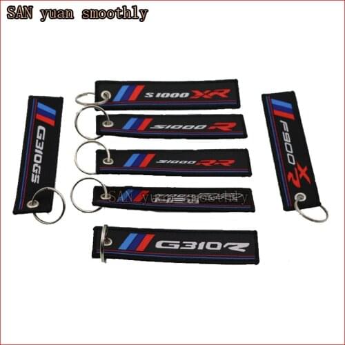 For BMW g310r G310GS F900XR S1000XR s1000r s1000rr S1000R HP4 sport Collection Embroidery Keychain Motorcycle Badge Keyring
