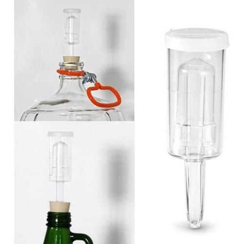 1pcs Homebrew Beer Cylinder Fermenter Airlock Brewing Exhaust Valve Water Sealed Check Valve For Beer Fermentation Wine
