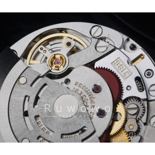 China made 3186 movement full new with GMT time function 4 hands blue balance spring 28.4mm