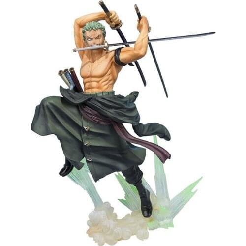 Anime Figuarts One Piece Roronoa Zoro Battle Ver.PVC Action Figures Collectible Model Kids Toys Doll 20CM