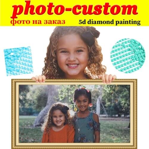 Photo Custom DIY 5D Diamond Painting Full Square/Round Drill Resin Diamont Embroidery Pictures Cross Stitch Kits Private Gift