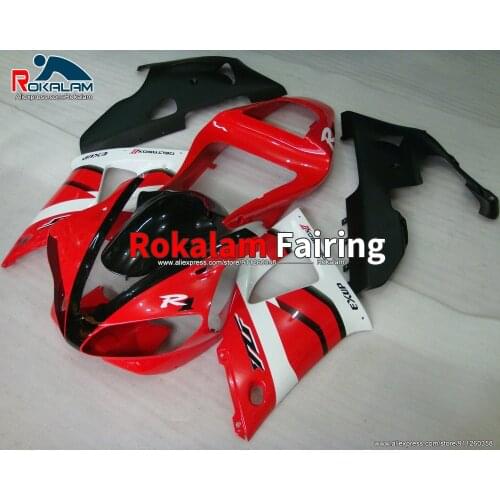 Motorbike Bodywork For Yamaha YZF1000 R1 2000 2001 Red White Black ABS Motorcycle Fairing Kit (Injection Molding)