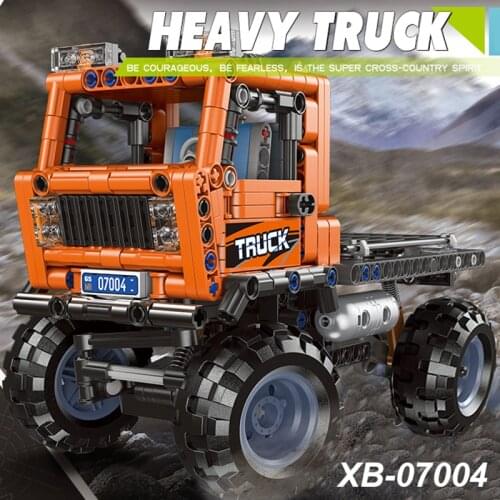 New XingBao 07004 499pcs Off-Road TECHNIC Series The Heavy Truck Set Building Blocks Bricks Construction Tractor Model Juguetes