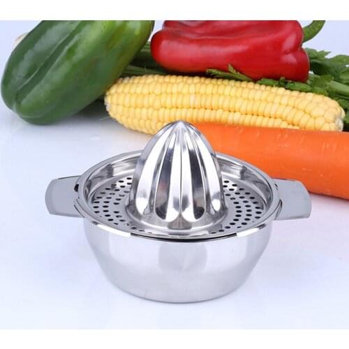 Portable lemon orange manual fruit juicer 304 stainless steel kitchen tools