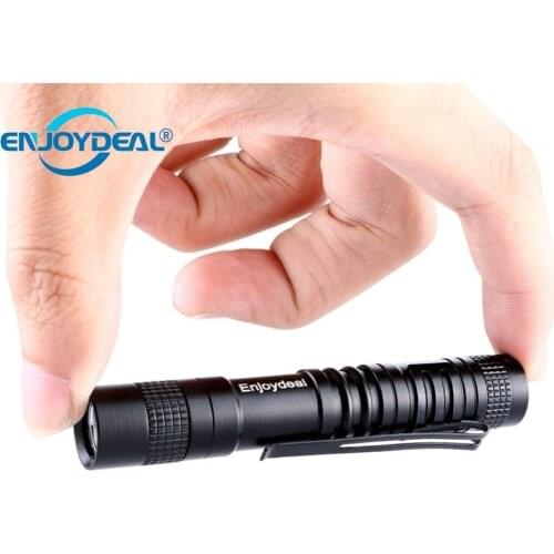 Portable 1Pc Mini Pocket Penlight XPE-R3 1000 Lumens LED Flashlight Torch Light Lamp Clip Camping Fishing Lanterna Use AAA