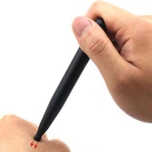 Traditional Natural Bian Lava Stone Bar Massage Tool Reflexology Acupressure Press Stick Body