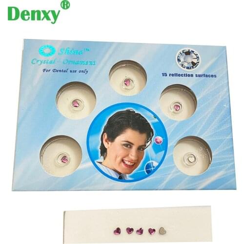 10pcs/2box Dental Teeth Crystal Ornament tooth gems Tooth Decoration Teeth Jewelry Heart Shape Girls Jewelry sparkles Gem