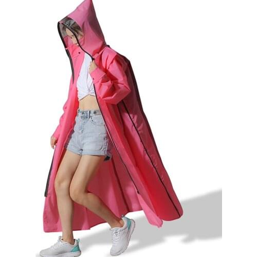 Protection Women Raincoat Jacket Portable Waterproof Stylish Rain Coat Ladies Bicycle Capas De Chuva Waterproof Jacket YY50RC