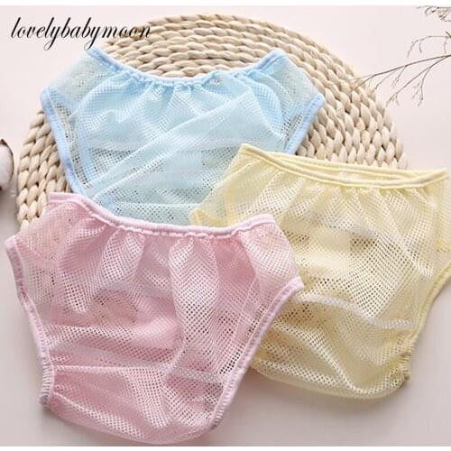 1/2pcs Washable Mesh Pocket Nappy Newborn Summer Breathable Diapers Infant Cotton liner Baby Diapers Reusable Nappies Cloth
