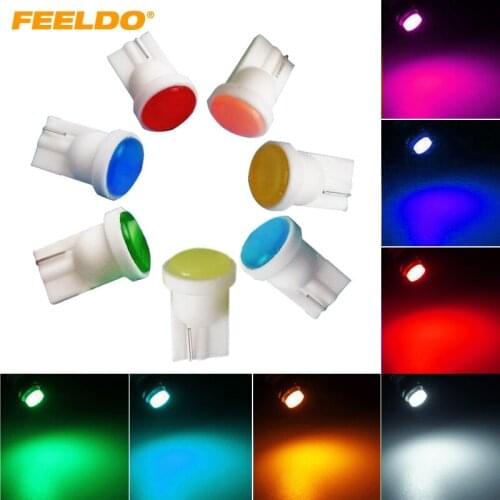 4Pcs T10 COB LED Light W5W 194 192 168 501 Wedge Car Interior Lamp Auto Door Side Bulb Source 12V Interior Bulb Lamp #FD-2904