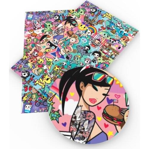 20*33cm Ordinary Unicorn Faux Synthetic Leather Fabric For Bows Leather Crafts DIY Handmade Material,1Yc15862