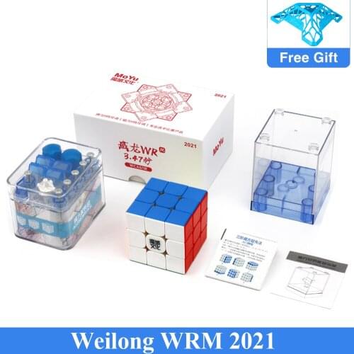 2021 MoYu Weilong WRM 3x3x3 Magnetic Speed Cube MoYu Professional 3x3 Weilong Cubos Magico Educational Brain Teaser Toys Puzzle