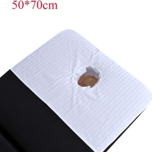 50*70cm 1Pcs Professional Cosmetic Salon Sheets SPA Massage Treatment Beauty Salon Bed Table Cover Sheets with Hole