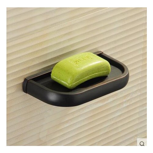 Free Shipping Brass Metal soap dish Wall Mounted Soap Holder Bathroom Accessories Product Solid Brass Copper Soap Dish Holder