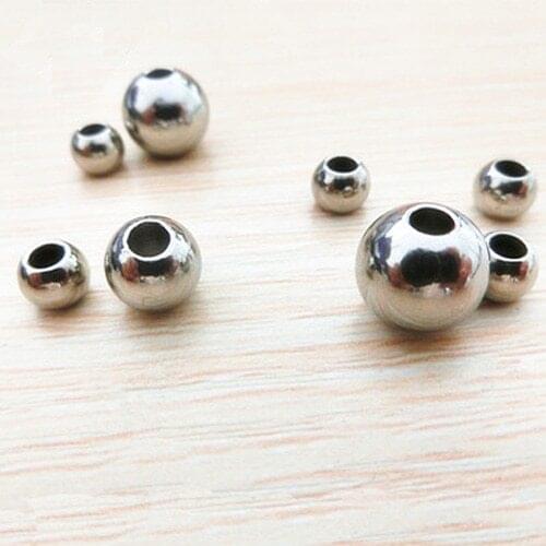 10mm 12mm 14mm 16mm 18mm 20mm 25mm solid stainless steel Drilling ball Punch DIY with balls Through hole metal Bead
