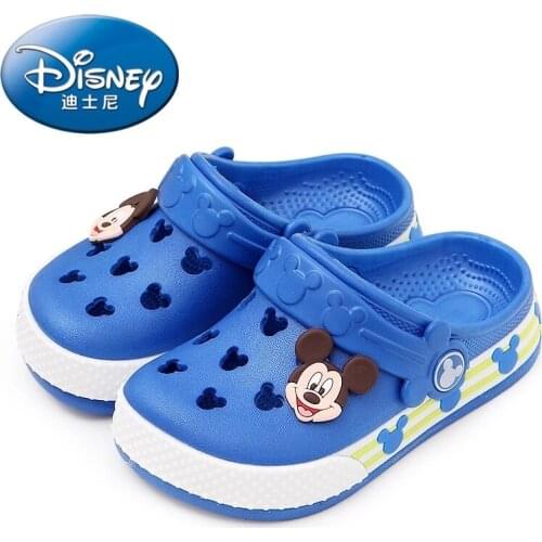 Disney Minnie childrens hole shoes Summer Boys and Girls Slippers Mickey Minnie childrens Beach Shoes
