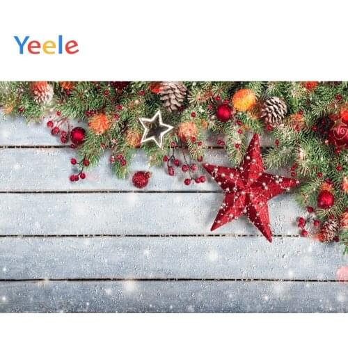 Winter Christmas Star Snowflake Wooden Board Home Decor Backdrop Photography Custom Photographic Background For Photo Studio