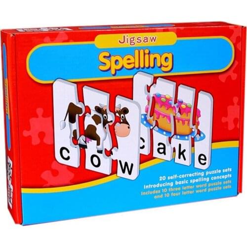 Puzzle letters cognitive and Correcting Spelling Puzzle for Three and Four Letter Words with Matching