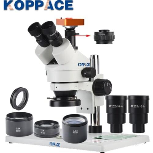 KOPPACE 2.1X-180X Large Platform Video Microscope 40 Million Pixels HDMI HD Mobile Phone Repair Microscope