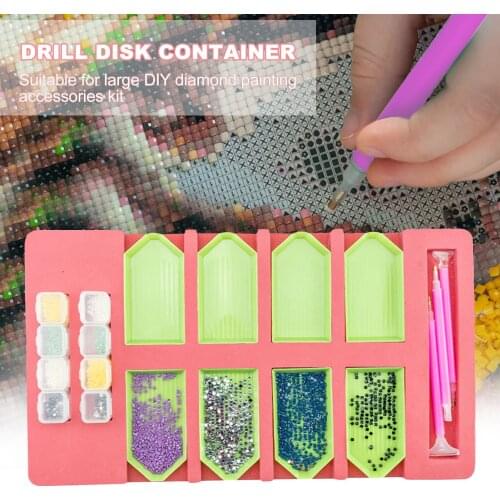 1Set Multi-Boat Diamond Painting Tray Holder Beading Storage Tray Point Drill Pen Drill Clay Organizer Storage Box DIY Craft