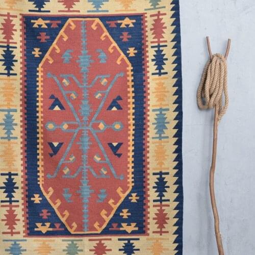 Moroccan ethnic style hand-woven wool KILIM bedroom living room coffee table sofa study carpet tapestry gc137kli06yg2