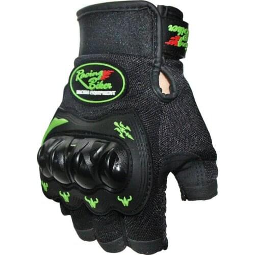 Motorcycle Gloves Hand Protection Mitten Cycling Half Finger Breathable Racing Gloves Anti-fall Breathable Shock Absorbed