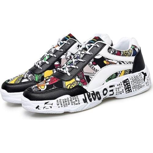 Mens Casual Shoes Women Black Platform Sneakers Casual Vulcanized Shoes Autumn Lover Shoes Men Sports Shoes Zapatillas Mujer