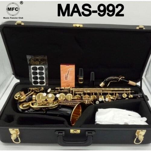 Music Fancier Club Alto Saxophone MAS-992 Black Lacquer With Case Sax Alto Mouthpiece Ligature Reeds Neck Musical Instrument
