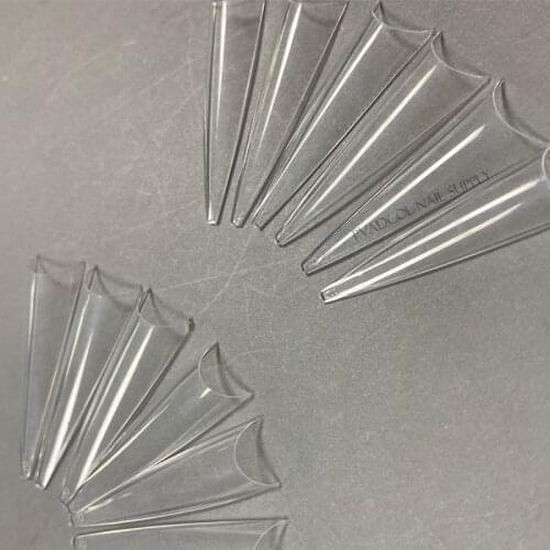 Extra Long Easy Coffin Stiletto False Nail Tips Acrylic Gel Half Cover Single Size Refill Tip Nails 50packs Bulk Price
