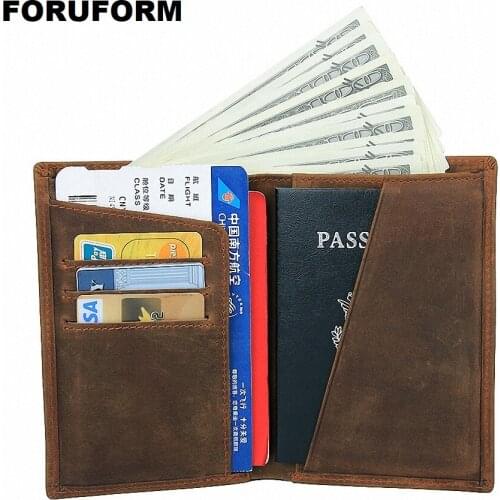 Passport Cover Unisex Rfid High Quality Genuine Leather Cards Passport Holder Multifunctional 3 colors Passport Case LI-2305