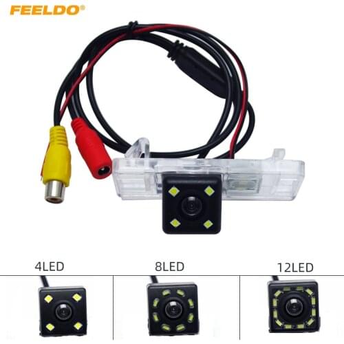 FEELDO Auto HD CCD Parking Reversing Backup Camera for Citroen C2/C3/C4/C5/C6/C8/DS3/DS3/DS5 with LED light #6174
