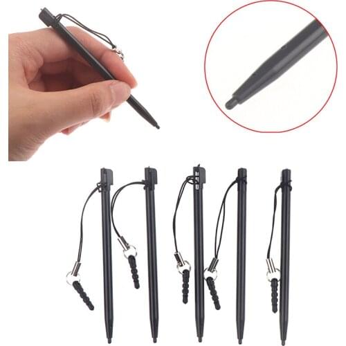5Pcs Resistive Touch Screen Stylus Hard Tip Pen With Dust Plug Rope For POS MP4 High Quality