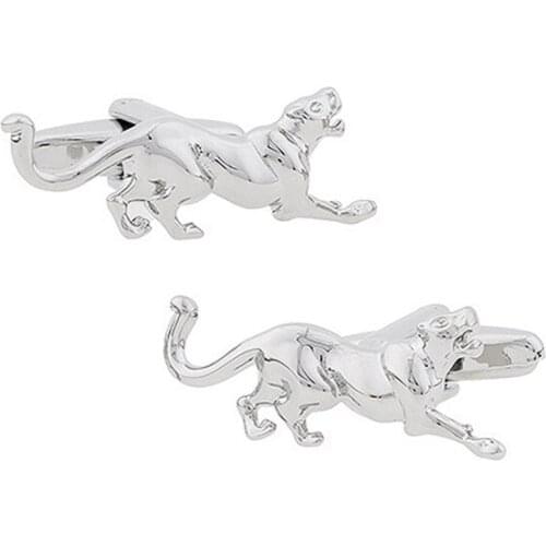 Animal Series Cufflinks Tiger Leopard Shape Fashion Domineering Mens French Shirt Cuff Buttons Novelty Cuff Links Mens Jewelry