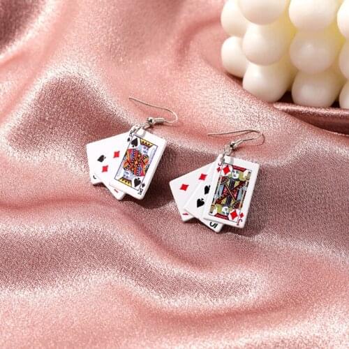 Retro Simple Women Eardrop New CARDS Earrings Cool Personality Generous Earrings Cold Wind Net Red Accessories for Girls
