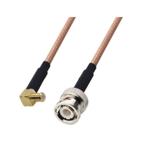 MCX Male Right Angle to BNC Male Connector Pigtail Jumper RG316 Cable 50 ohm