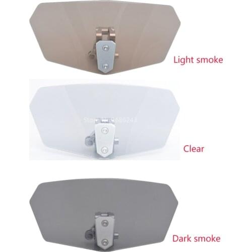 Motorcycle Windshield Airflow Adjustable Windscreen Extension Wind Deflector For Harley Honda Yamaha Kawasaki Triumph