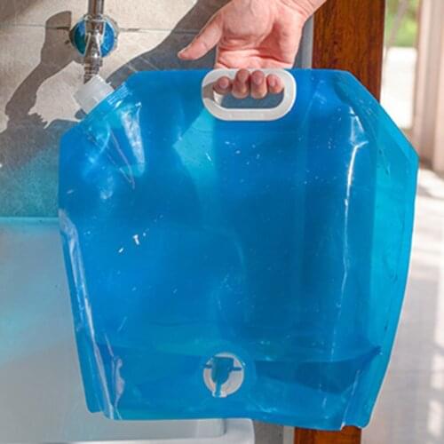 5L/10L Outdoor Water Bags Foldable Portable Drinking Camp Cooking Picnic BBQ Water Container Bag Car Carrier Water Tank