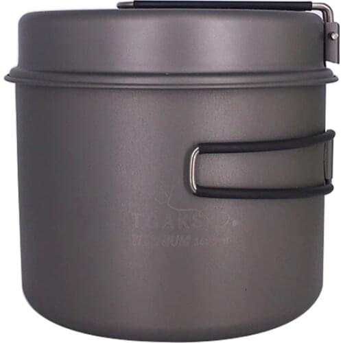 TOAKS CKW-1600 Ultralight Outdoor Camping Titanium Pot & pan Cooking Pot fry pan Titamium Cookware Sets Pot