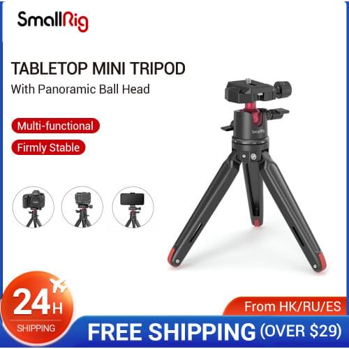 SmallRig Universal Tabletop Mini Tripod with Panoramic Ball Head For Compact DSLRs/Mirrorless Cameras/Smartphones Tripod - 2664