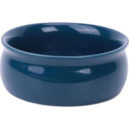 Yaqi Dark Blue Color Ceramic Shaving Bowl For Men Shaving Brush